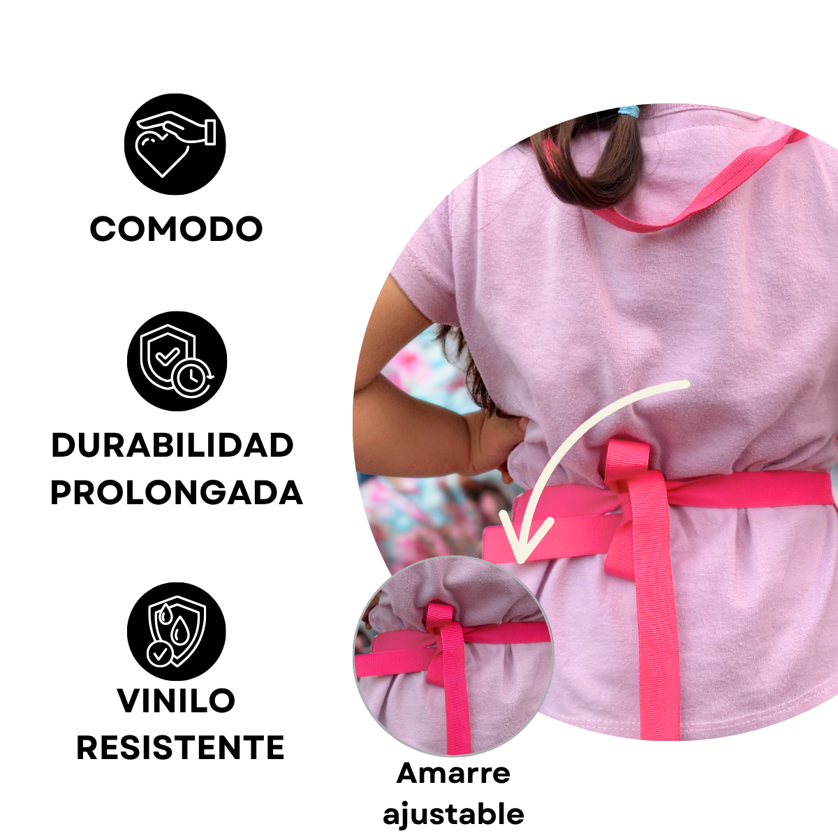 DELANTAL INFANTIL TRANSPARENTE EN VINILO (C6)