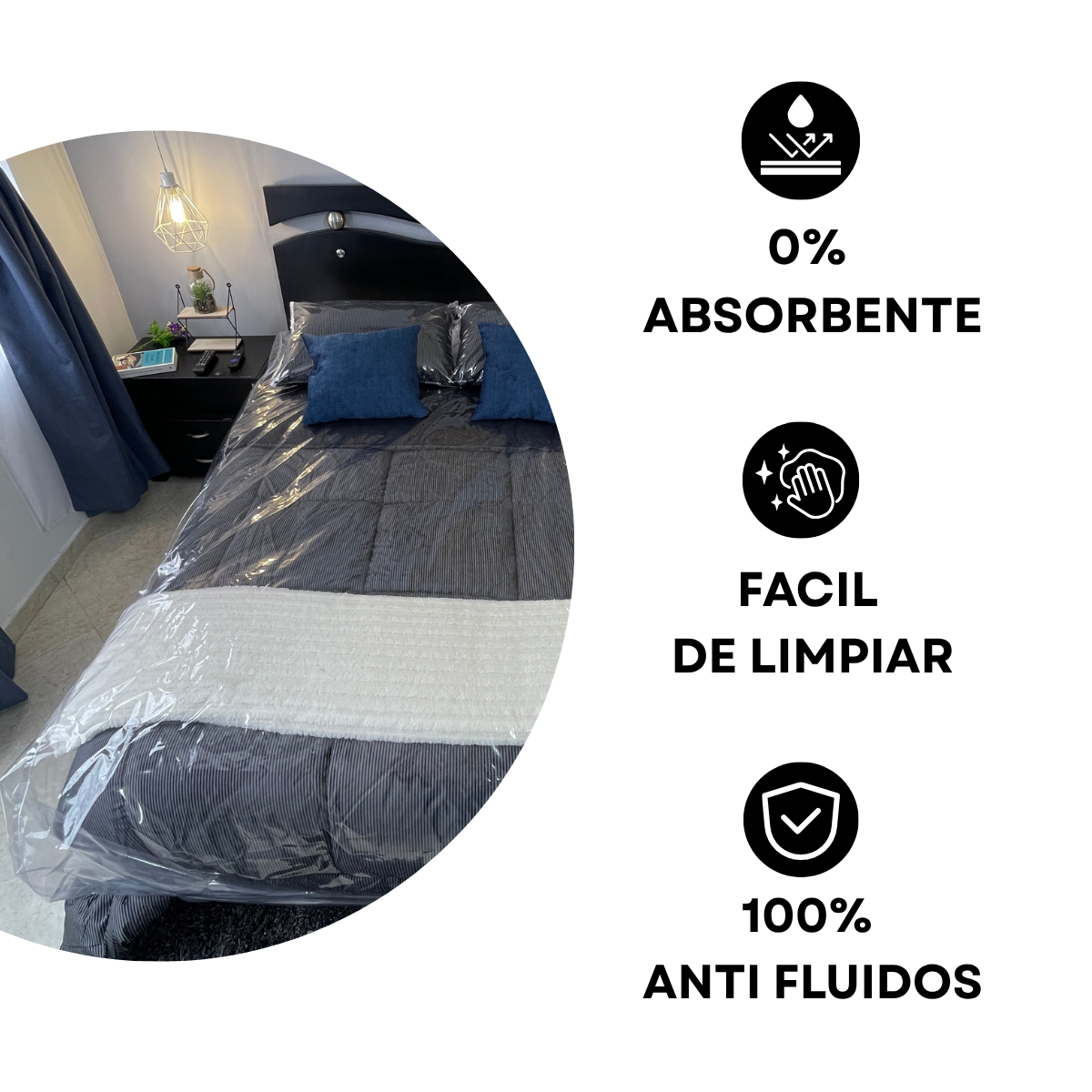 FORRO PROTECTOR OMI EN VINILO TRANSPARENTE (C6)