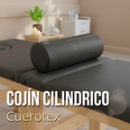 Cojín cilíndrico ergonómico cuerotex