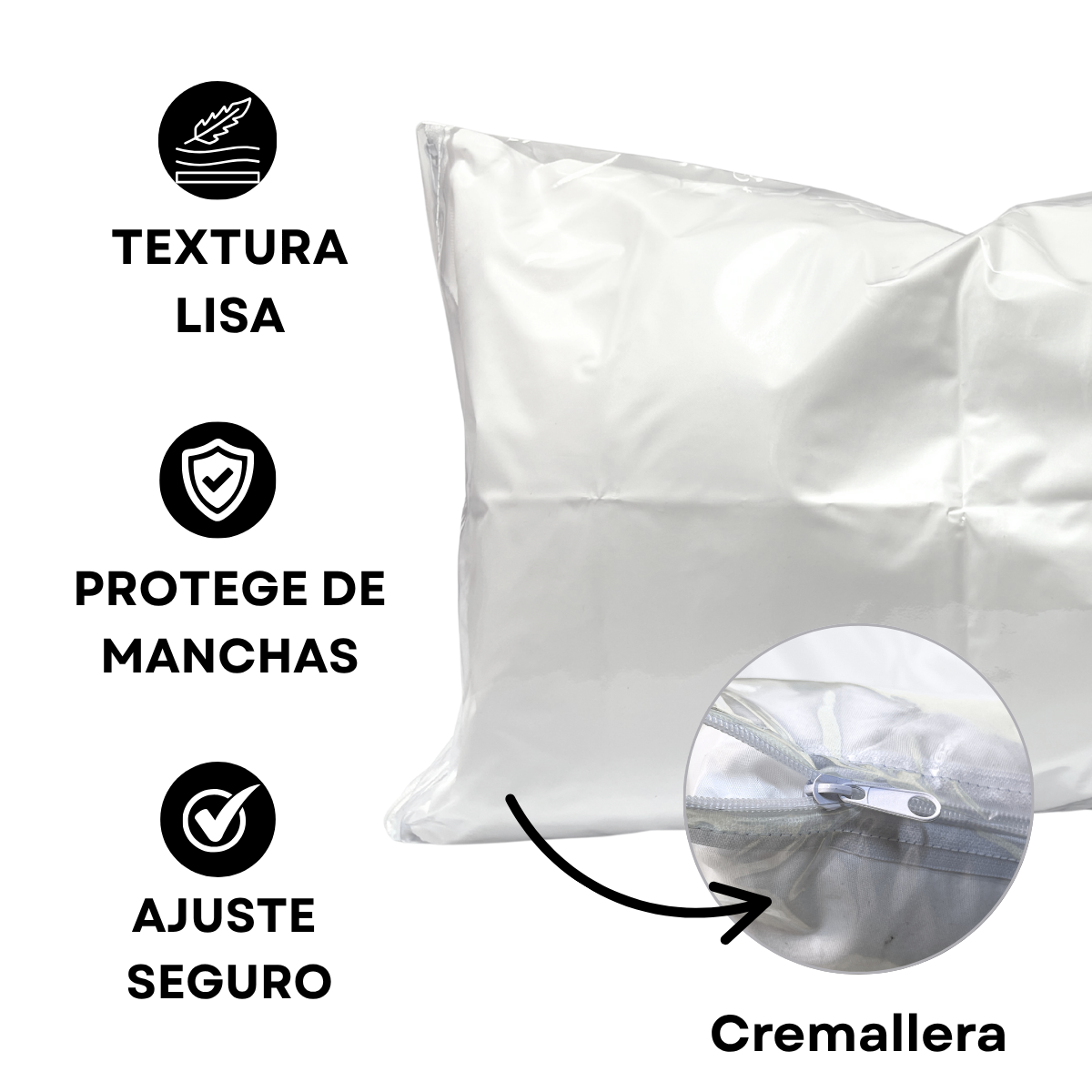 FUNDA PROTECTORA DE ALMOHADA VINILO (C6)
