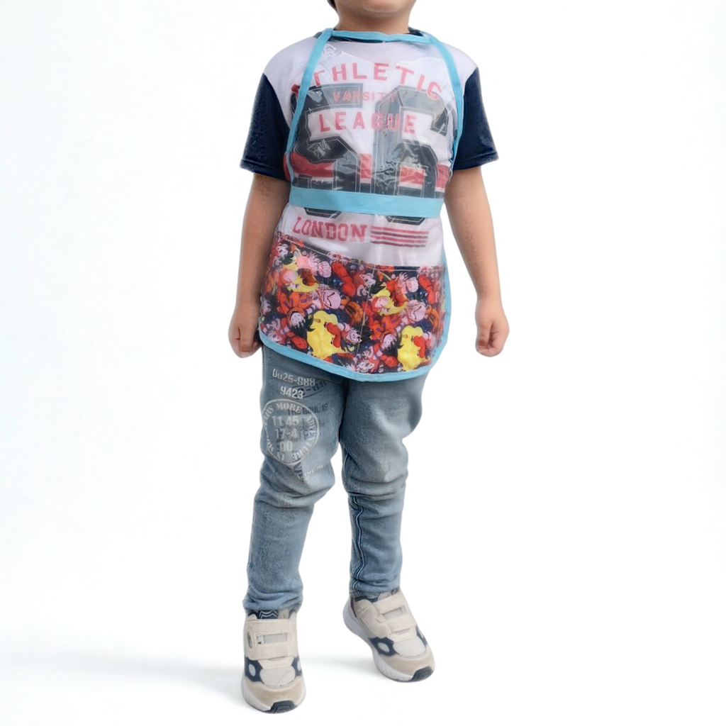Delantal infantil transparente en vinilo (c6)