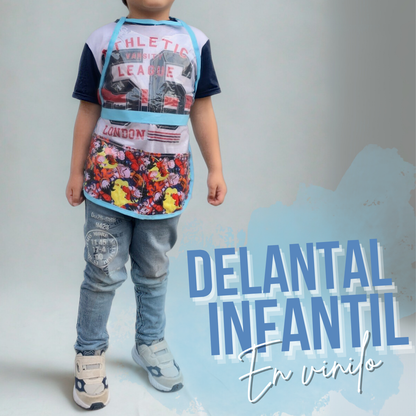 DELANTAL INFANTIL TRANSPARENTE EN VINILO (C6)