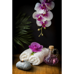 CUADRO MESA DE SPA FLOR ORQUIDEA