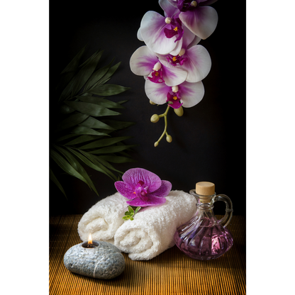 CUADRO MESA DE SPA FLOR ORQUIDEA