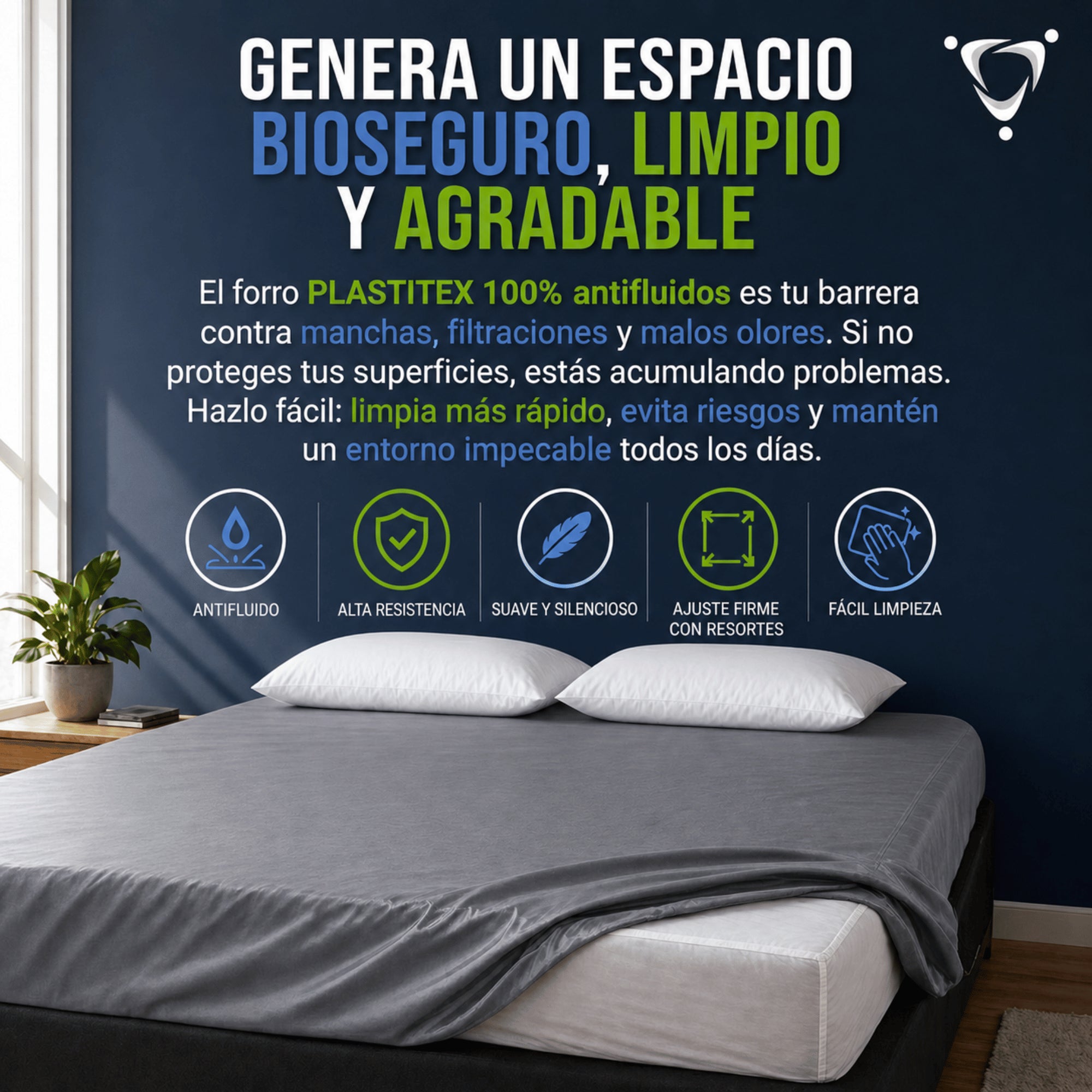 Protector anti fluidos para colchón plastitex (c6)