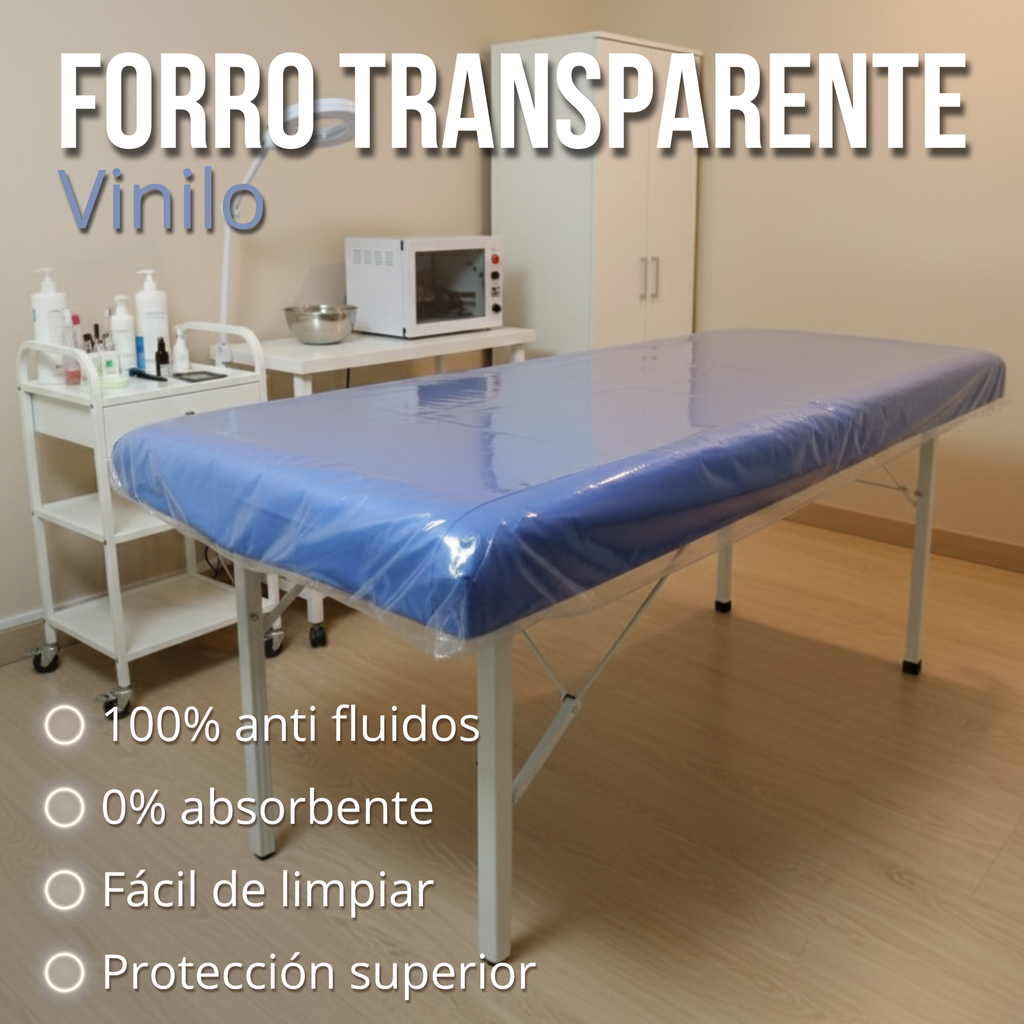 Forro camilla transparente vinilo (c6)