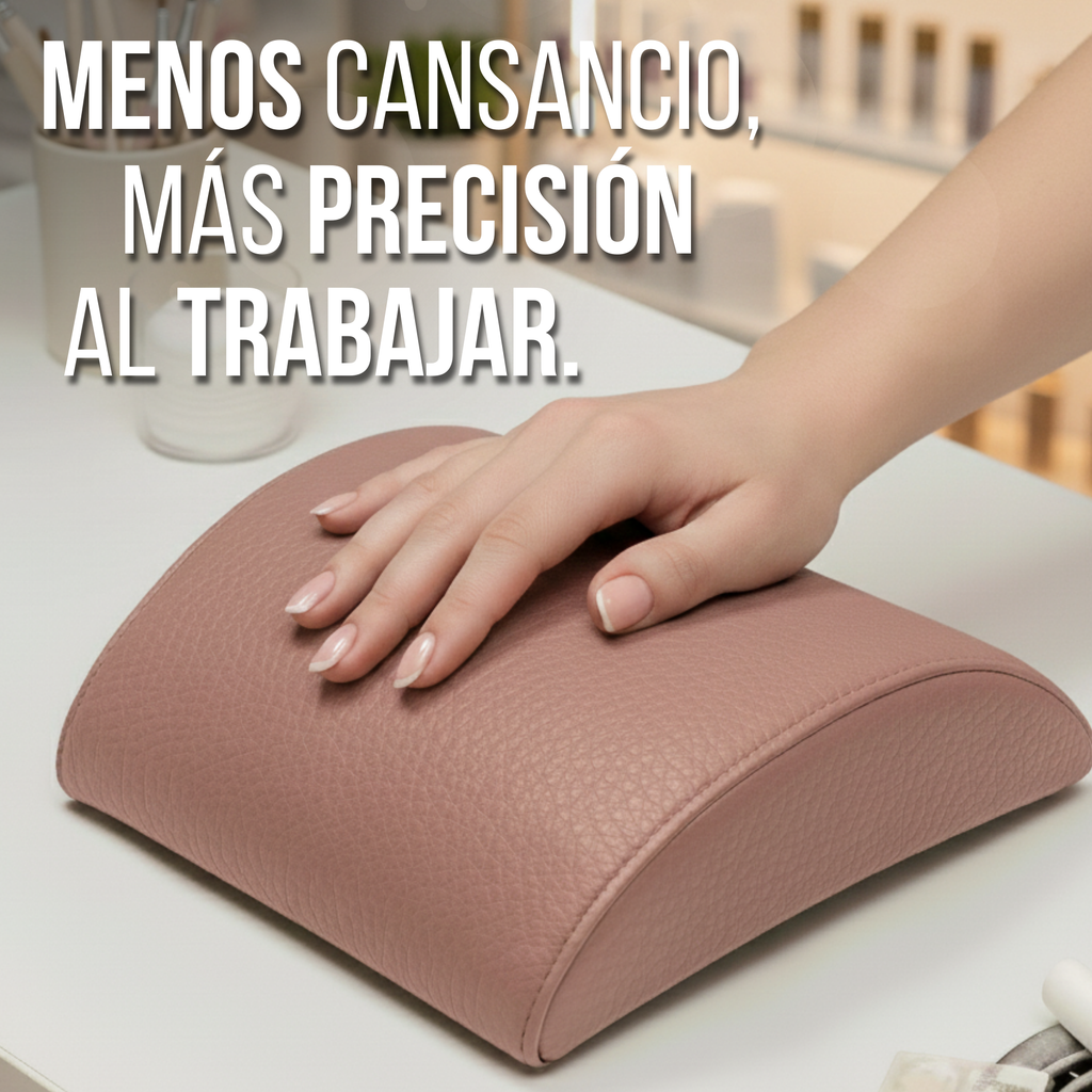 Cojín ergonómico manicure cuerotex
