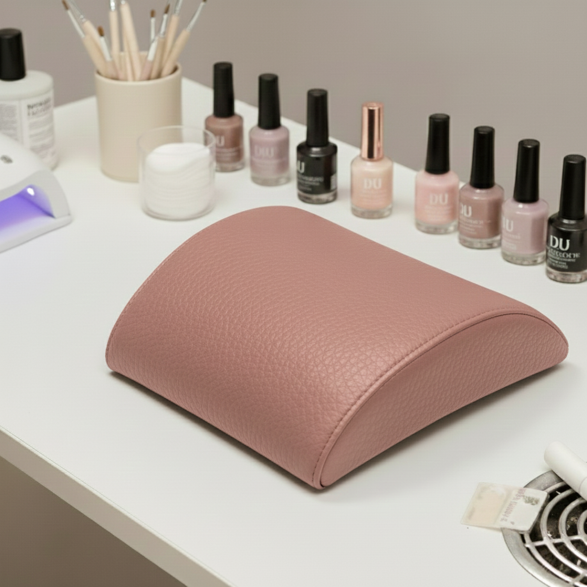 Cojín ergonómico manicure cuerotex