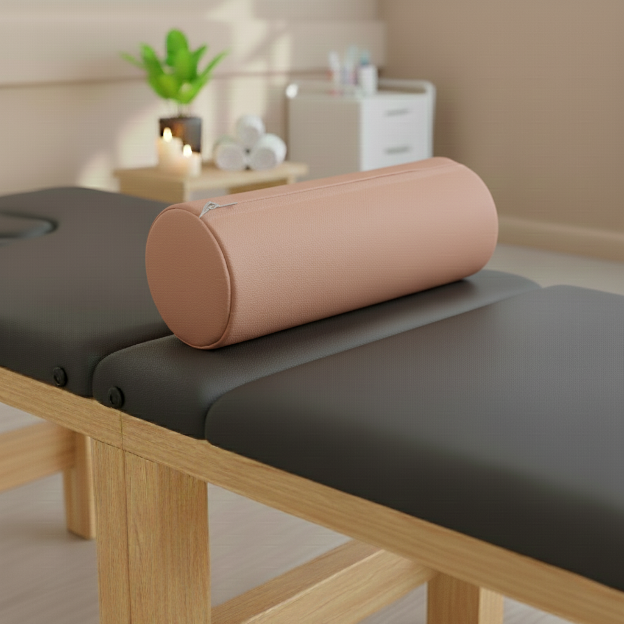 Cojín cilíndrico ergonómico cuerotex