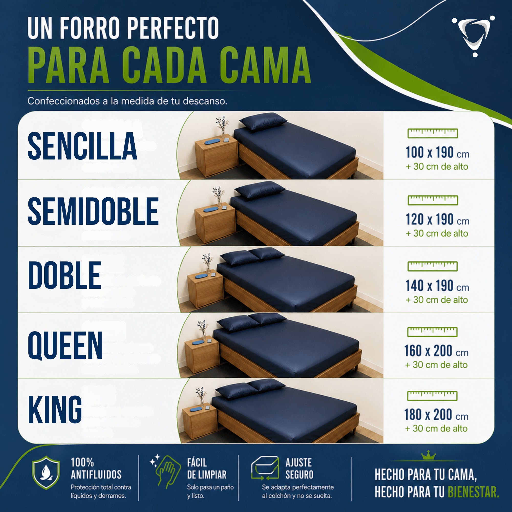 Protector anti fluidos para colchón plastitex (c6)