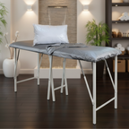 Combo sábana para camilla + funda suaviplast + almohada