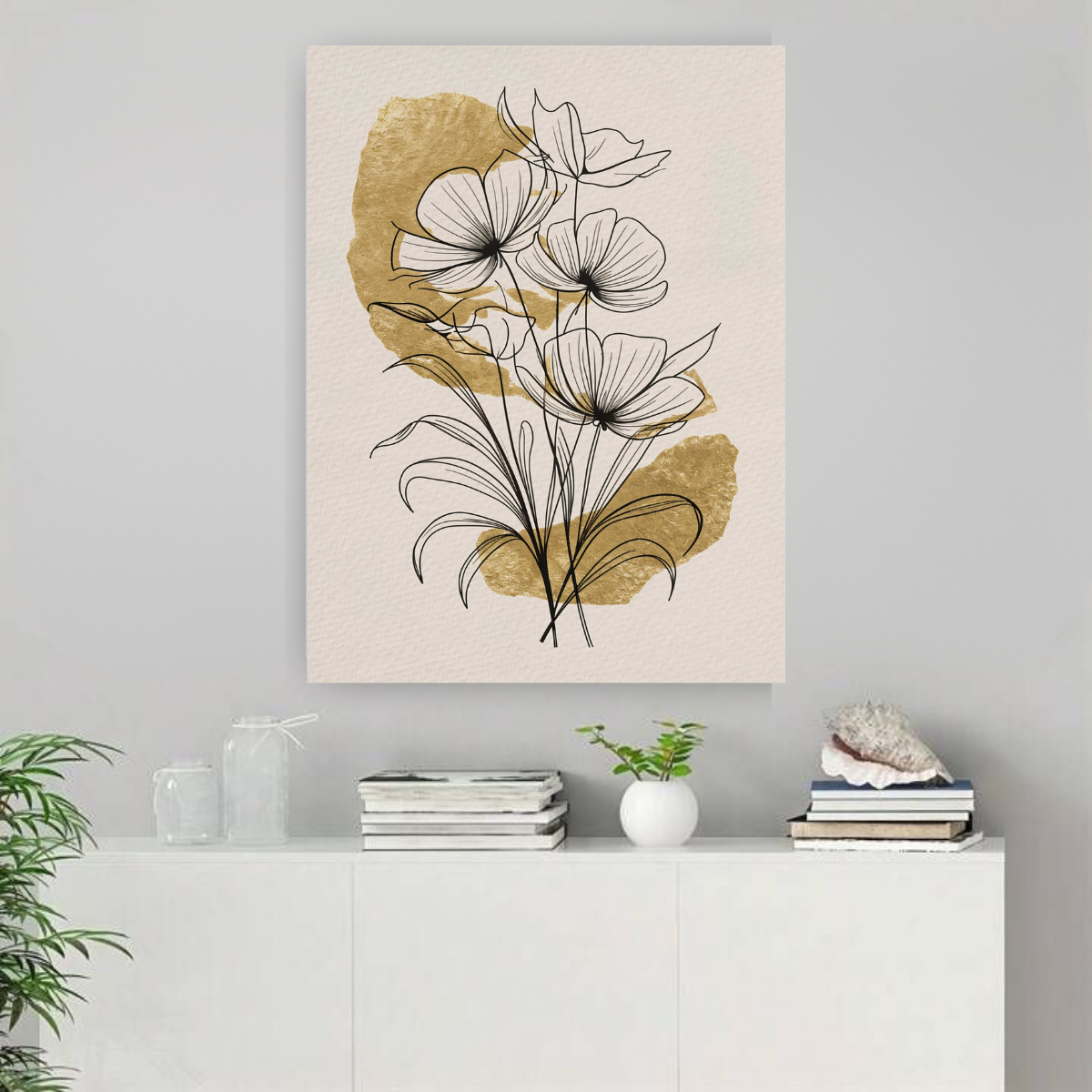 CUADRO MINIMALISTA FLORES