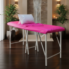 Combo sábana para camilla + funda suaviplast + almohada