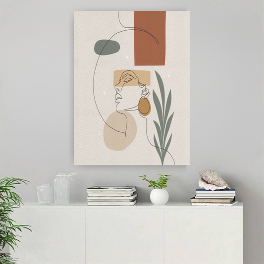 CUADRO MINIMALISTA ROSTRO