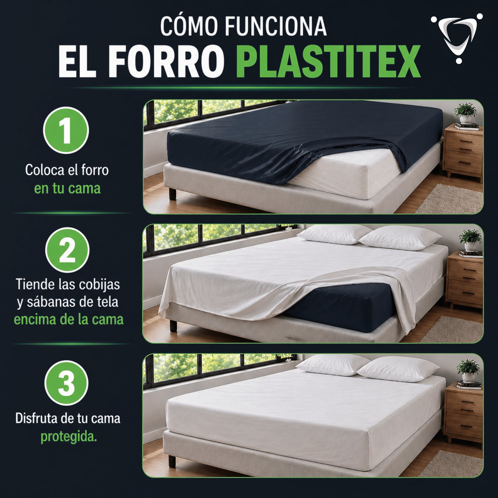 Protector anti fluidos para colchón plastitex (c6)