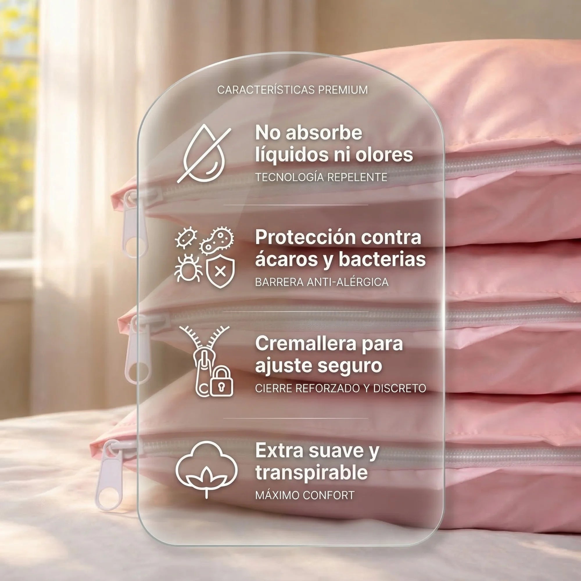 Funda para almohada Suaviplast Hogar PAQUETE X3 (45cm x 65cm)
