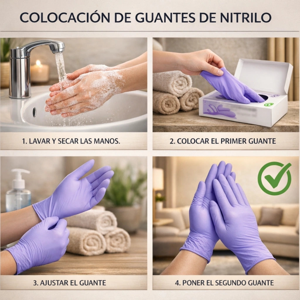 Guantes De Nitrilo Caja X100