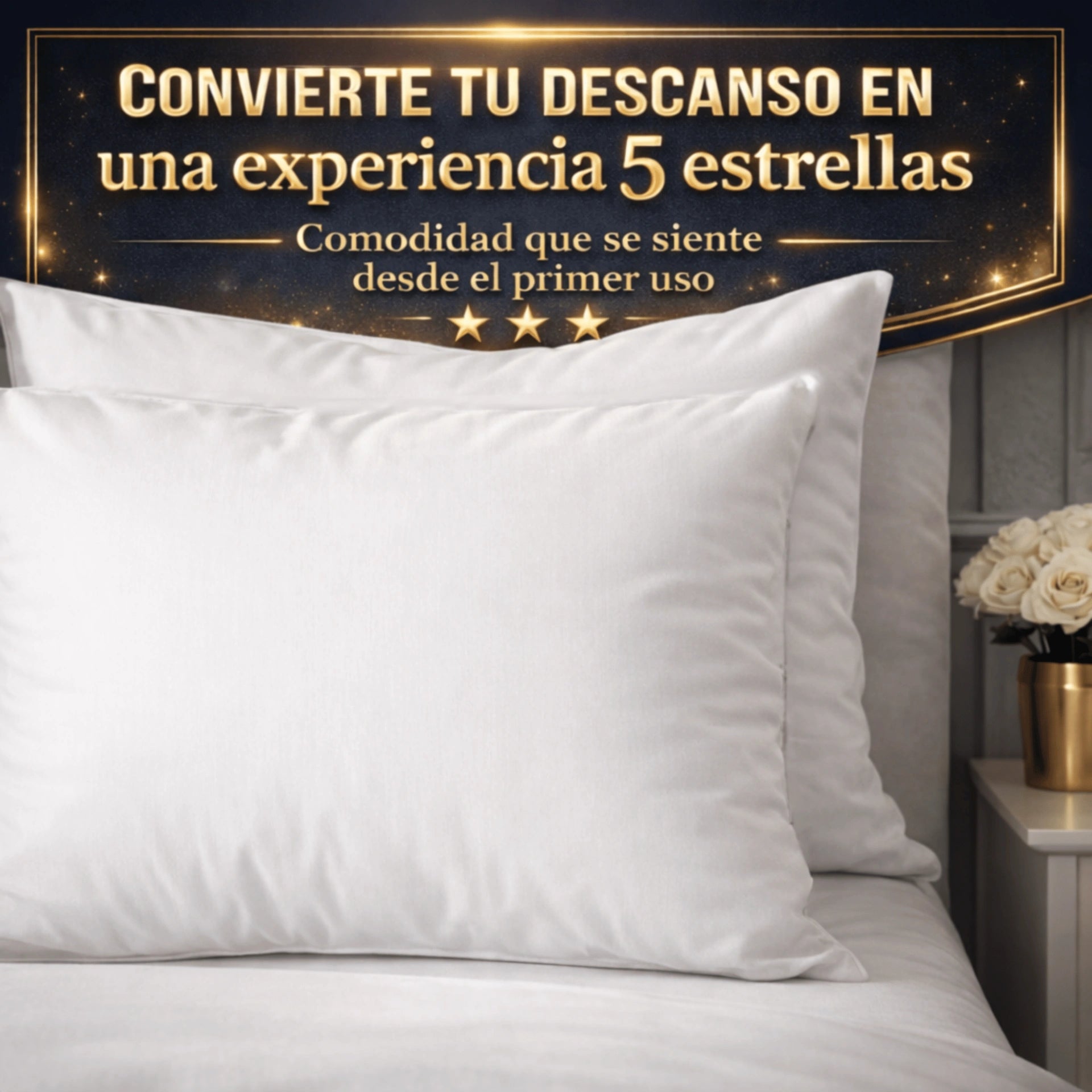 ALMOHADA HOTELERA (45cm X 65cm) OMI