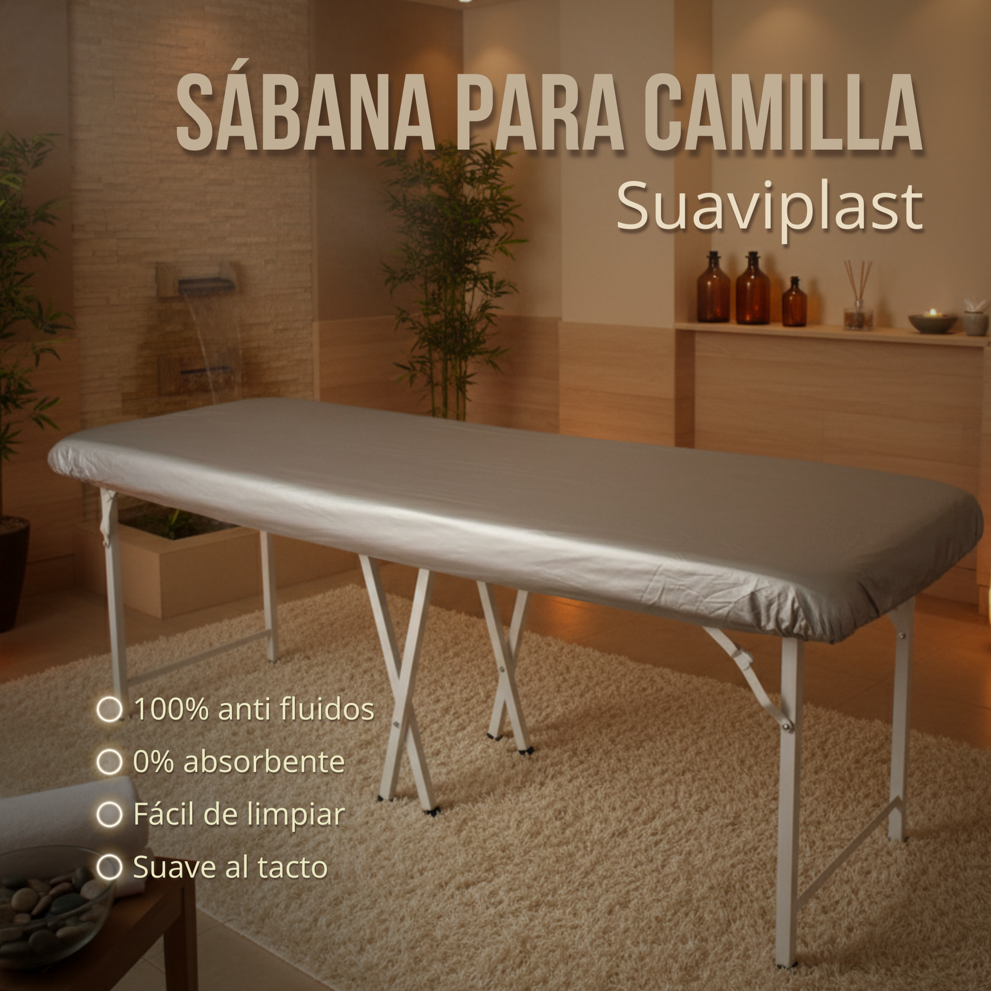 Sábana plástica para camilla omi en suaviplast (c4) paq x 2