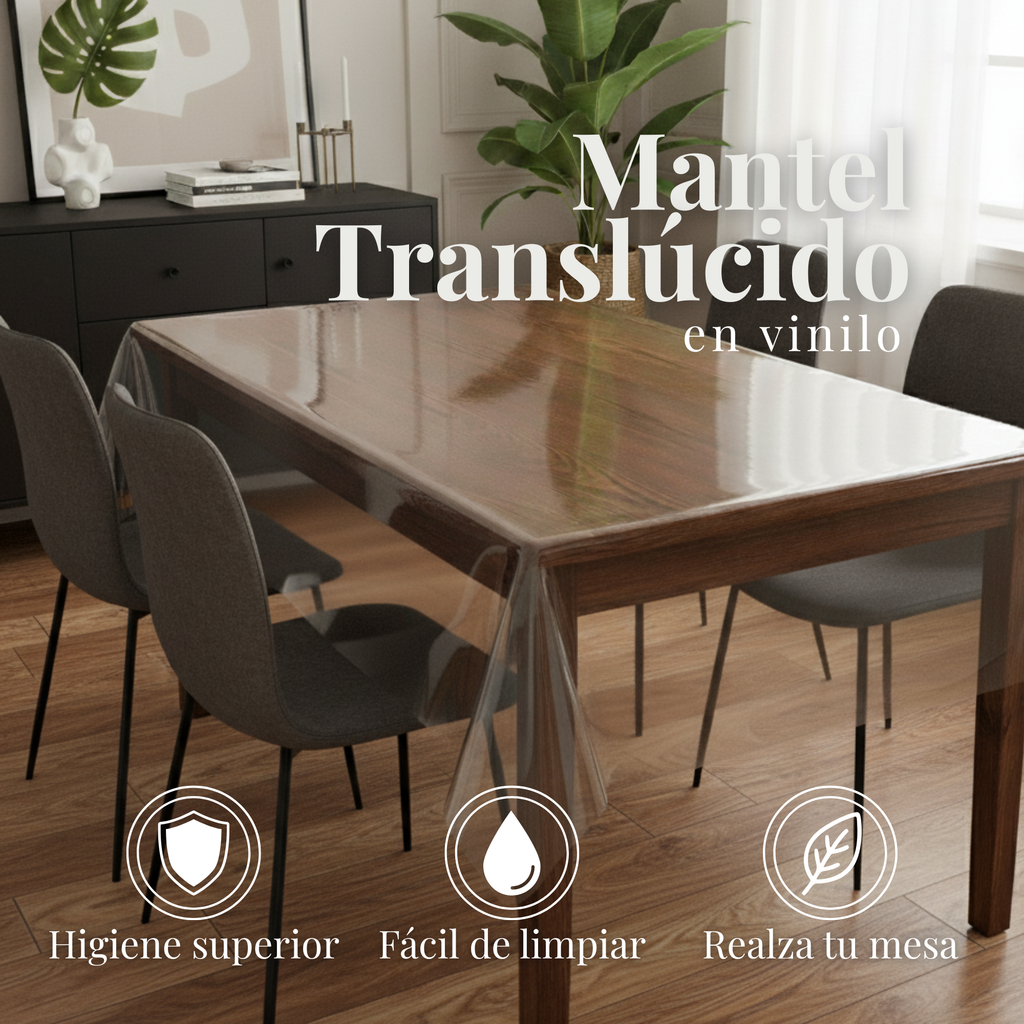 Mantel translucido mesa de comedor OMI